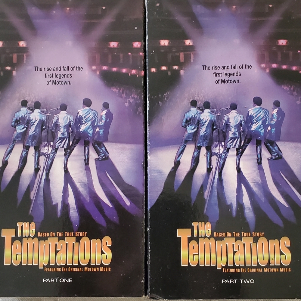 The Temptations Story-Vintage 1998 VCR  Set - Purple Stage Art